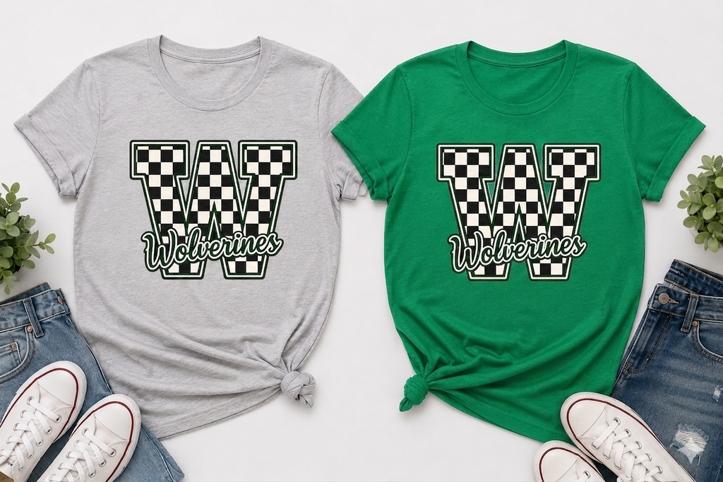 Checkered W