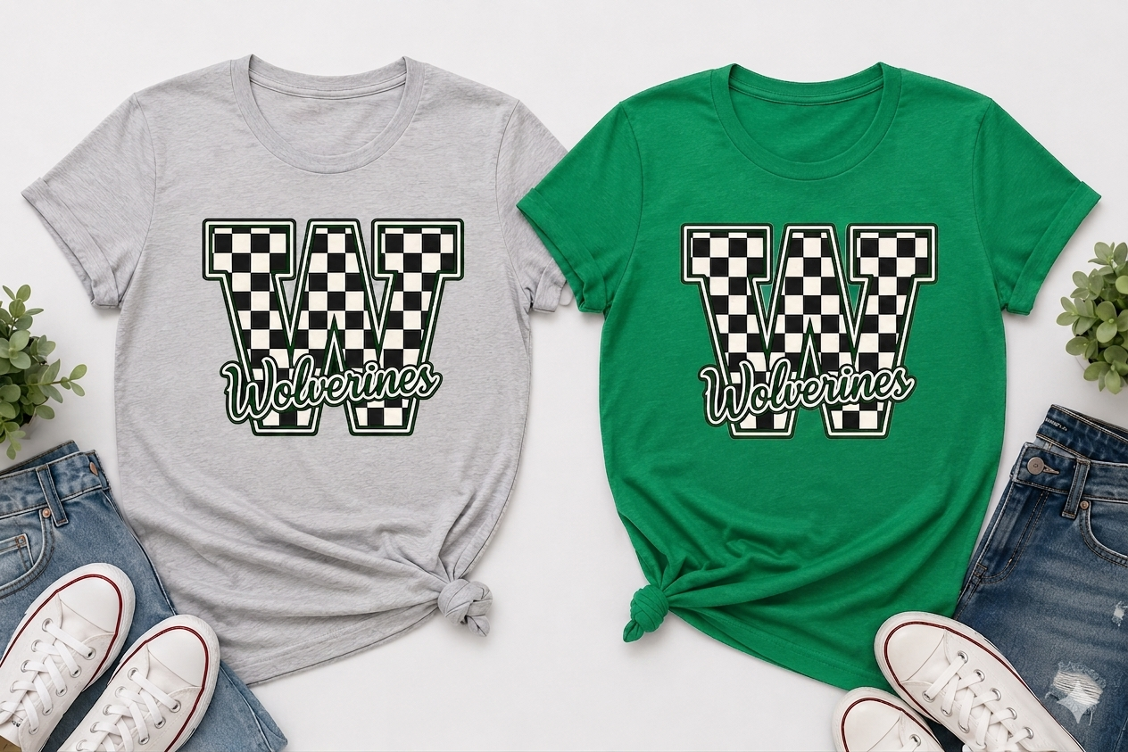 Checkered W