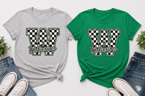 Checkered W