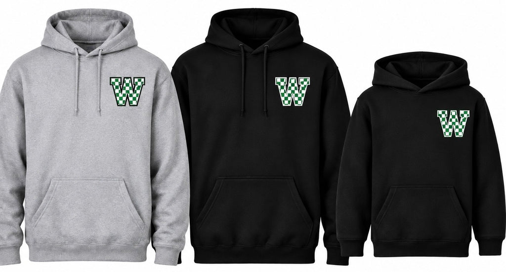 Checkered W Hoodie- PRE ORDER