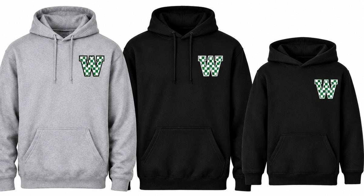 Checkered W Hoodie- PRE ORDER