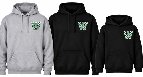 Checkered W Hoodie- PRE ORDER