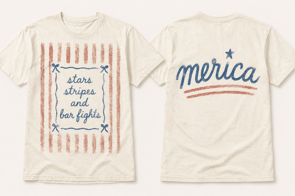Stars Stripes & Bar Fights (front/back)