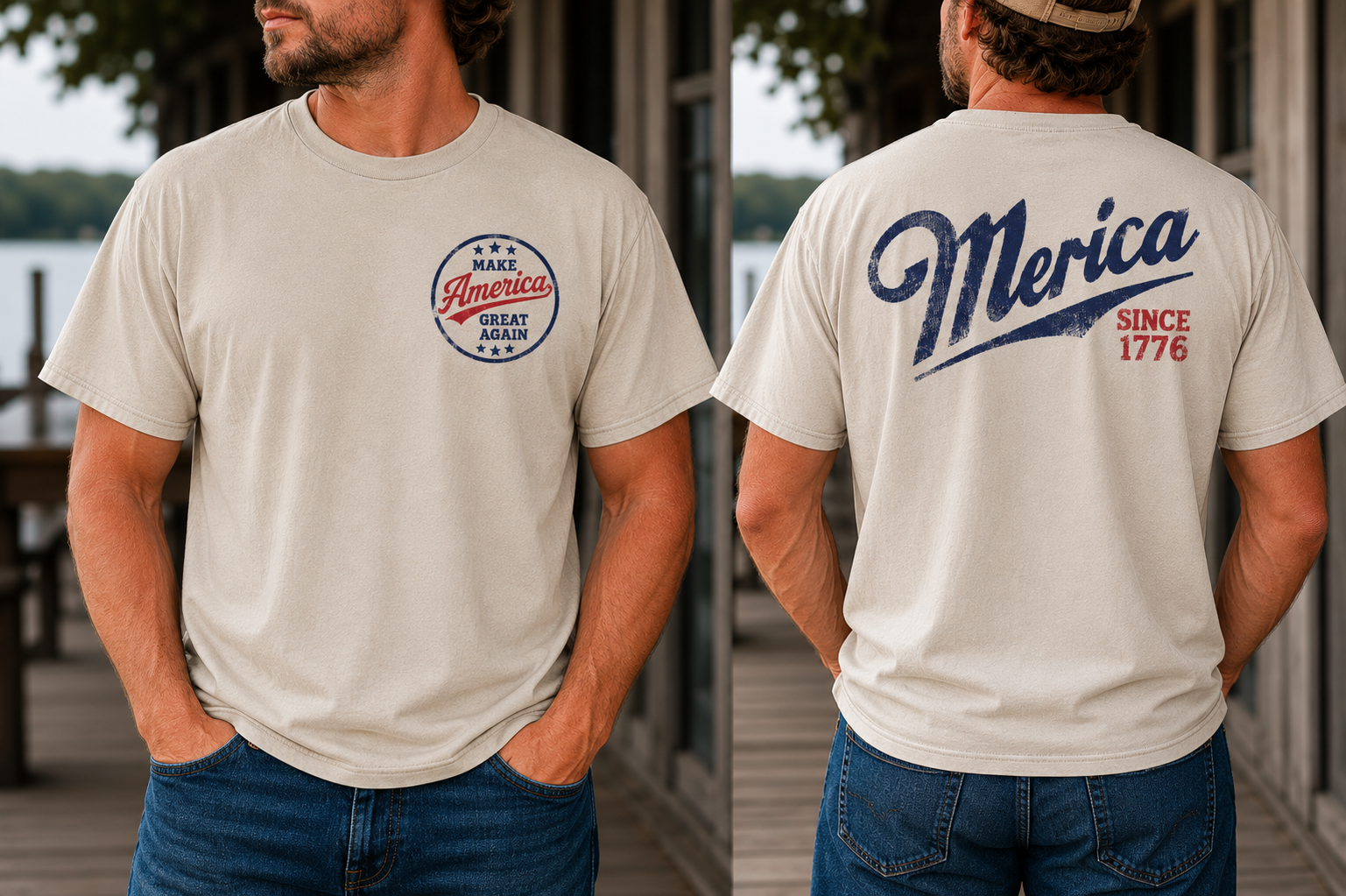 Men’s Vintage Merica (front/back)
