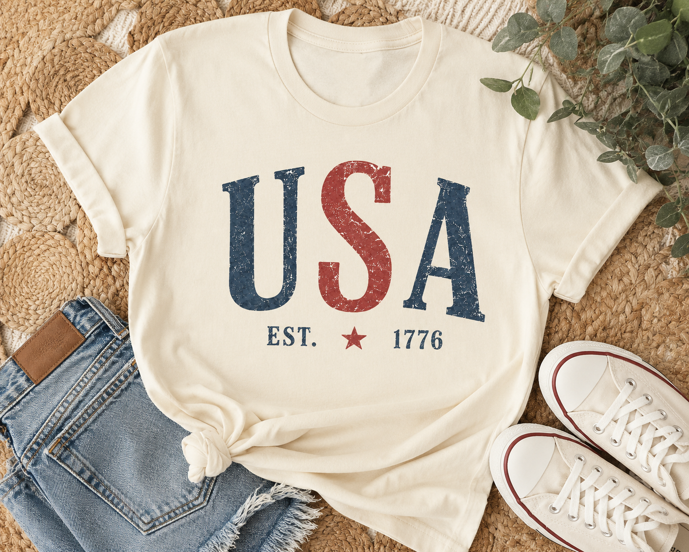 USA Vintage Pride- Ivory(natural) Only