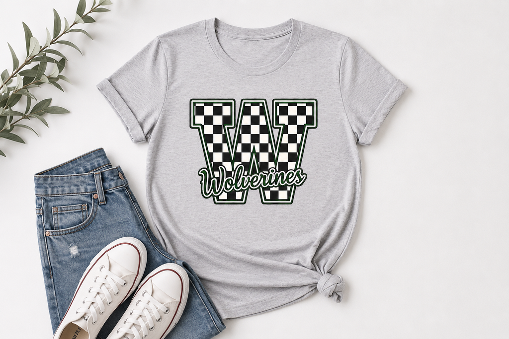 Checkered W