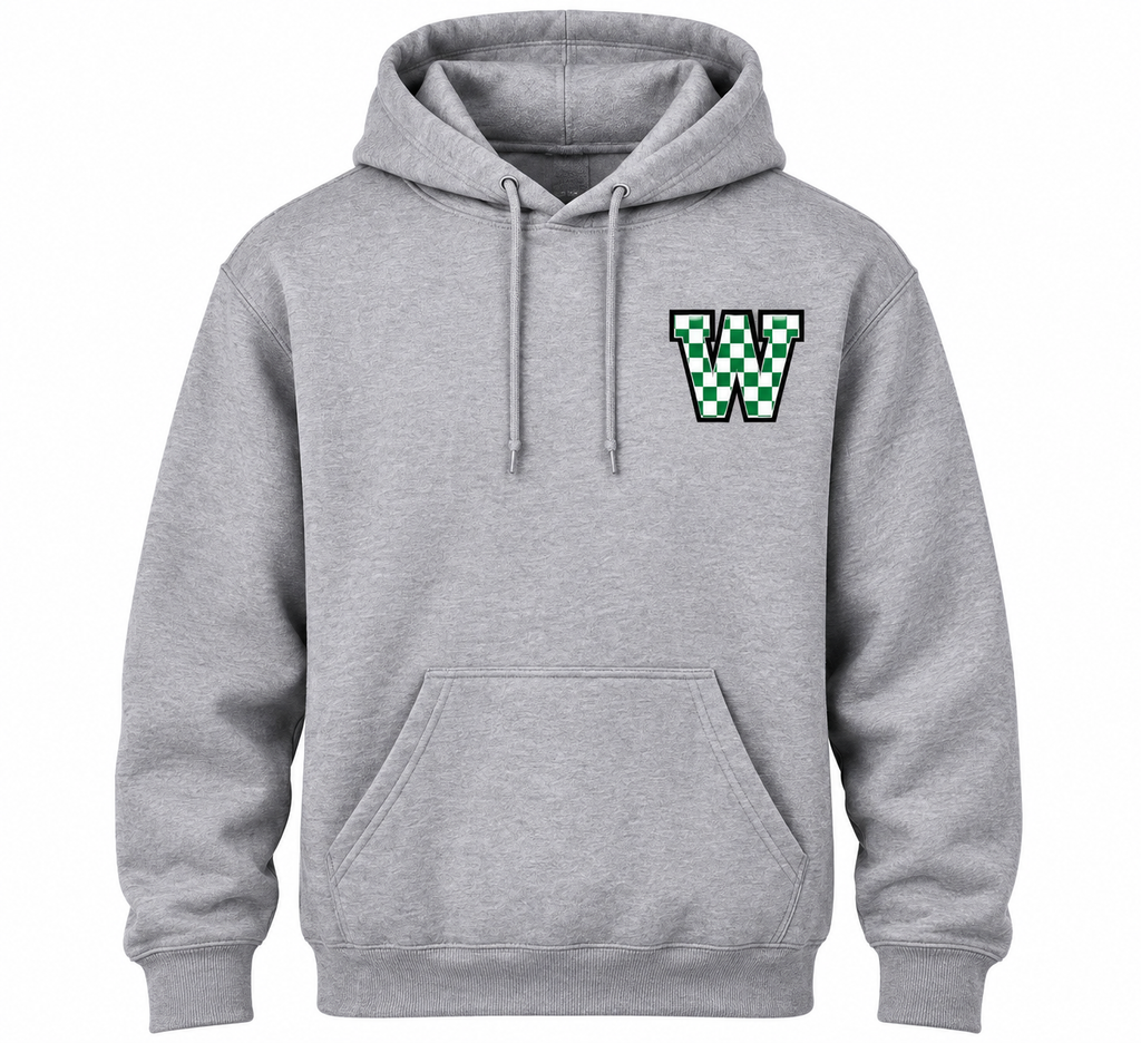 Checkered W Hoodie- PRE ORDER
